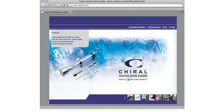 Example of creation of scientific company web site